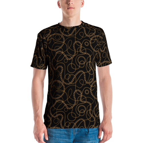XS Golden Chains Men's T-shirt by Design Express