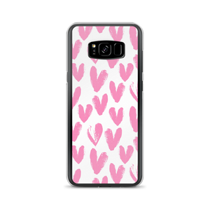 Samsung Galaxy S8+ Pink Heart Pattern Samsung Case by Design Express