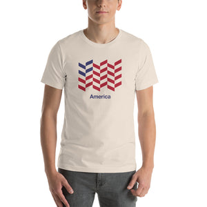 Soft Cream / S America "Barley" Short-Sleeve Unisex T-Shirt by Design Express