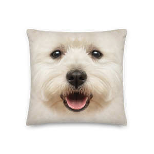 18×18 West Highland White Terrier Dog Premium Pillow by Design Express