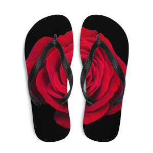 Charming Red Rose Flip-Flops by Design Express
