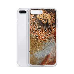 Brown Pheasant Feathers iPhone Case by Design Express