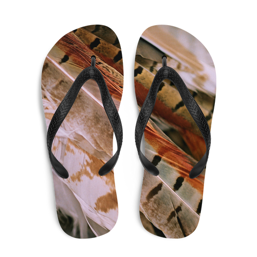 Pheasant Feathers Flip-Flops by Design Express