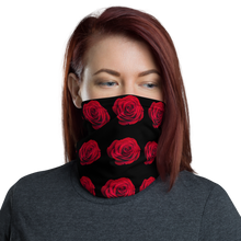 Default Title Charming Red Rose Neck Gaiter Masks by Design Express