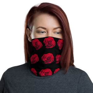 Default Title Charming Red Rose Neck Gaiter Masks by Design Express