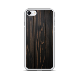 iPhone 7/8 Black Wood Print iPhone Case by Design Express