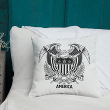 United States Of America Eagle Illustration Premium Pillow by Design Express