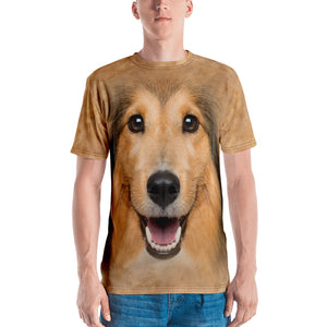 XS Shetland Sheepdog "All Over Animal" Men's T-shirt All Over T-Shirts by Design Express