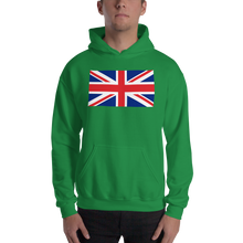 Irish Green / S United Kingdom Flag "Solo" Hooded Sweatshirt by Design Express