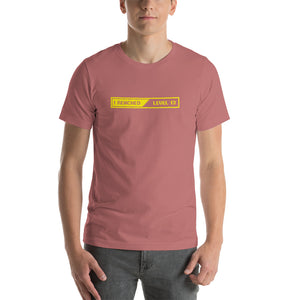 Mauve / S I Reached Level 13 Loading Short-Sleeve Unisex T-Shirt by Design Express