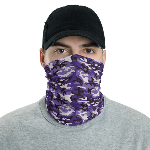Default Title Purple Camo Neck Gaiter Masks by Design Express