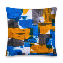 22×22 Bluerange Abstract Square Premium Pillow by Design Express