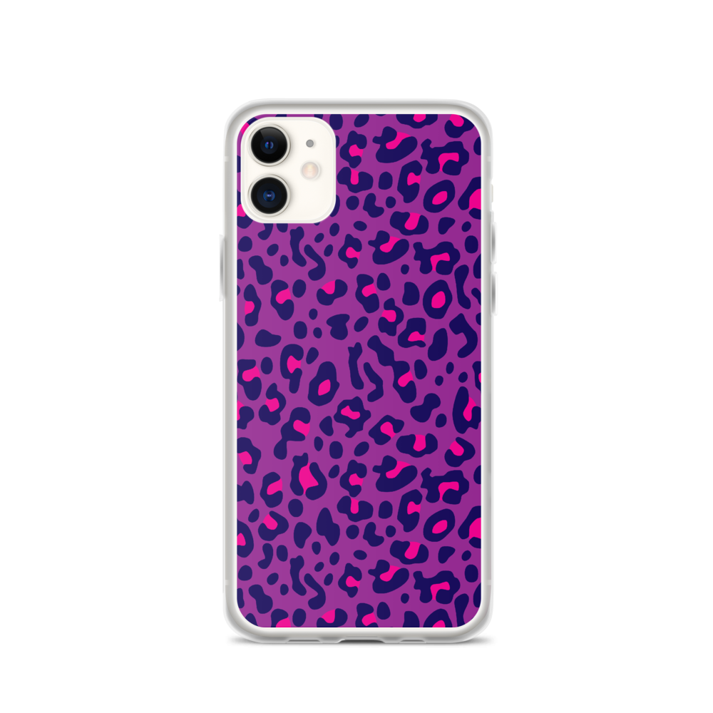 iPhone 11 Purple Leopard Print iPhone Case by Design Express