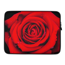 15 in Fresh Red Rose Laptop Sleeve by Design Express