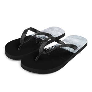 S Black & White Water Flip-Flops by Design Express