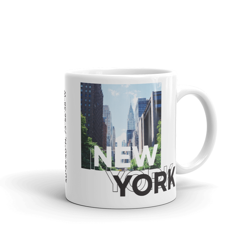 Default Title New York Coordinates Mug by Design Express