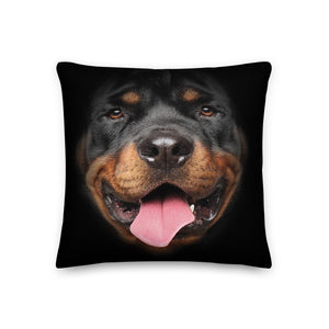 18×18 Rottweiler Dog Premium Pillow by Design Express
