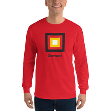 Red / S Germany "Frame" Long Sleeve T-Shirt by Design Express