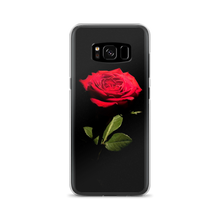 Samsung Galaxy S8 Red Rose on Black Samsung Case by Design Express