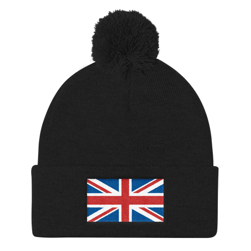Black United Kingdom Flag 