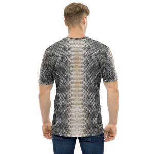 Snake Skin Print Men's T-shirt by Design Express