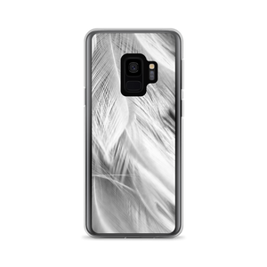 Samsung Galaxy S9 White Feathers Samsung Case by Design Express