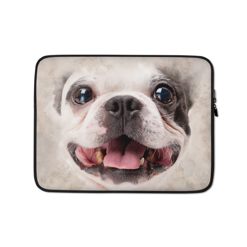 13 in Boston Terrier Puppy Laptop Sleeve by Design Express
