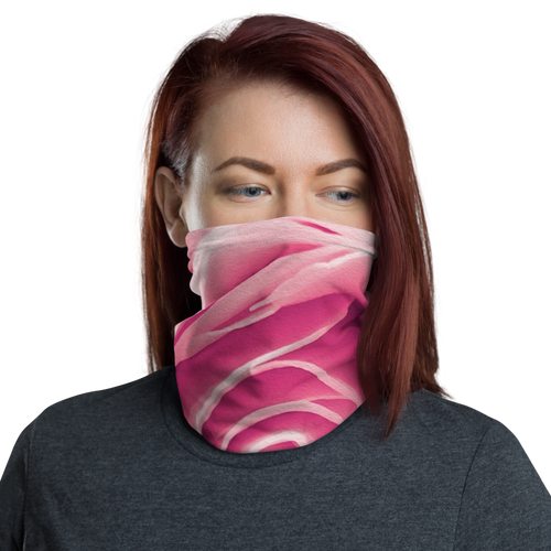 Default Title Pink Rose Neck Gaiter Masks by Design Express