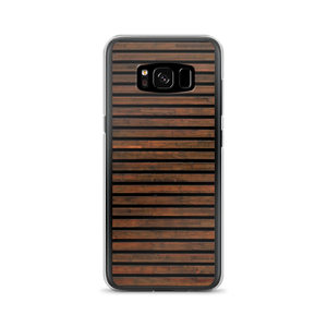 Samsung Galaxy S8 Horizontal Brown Wood Samsung Case by Design Express