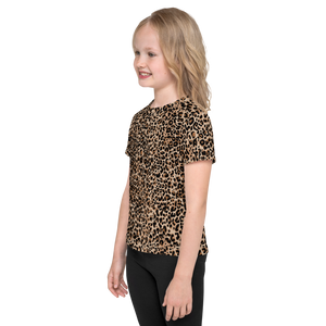 Golden Leopard Kids T-Shirt by Design Express