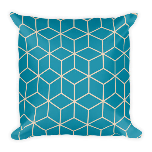 Default Title Diamonds Turquoise Pearl Square Premium Pillow by Design Express