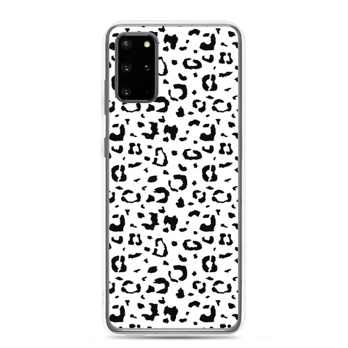 Samsung Galaxy S20 Plus Black & White Leopard Print Samsung Case by Design Express