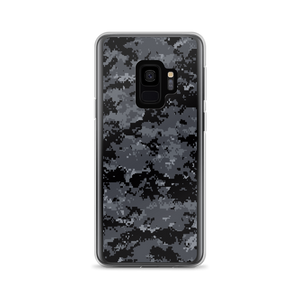 Samsung Galaxy S9 Dark Grey Digital Camouflage Print Samsung Case by Design Express