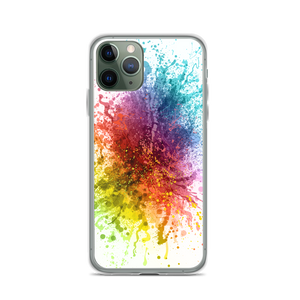 iPhone 11 Pro Rainbow Paint Splash iPhone Case by Design Express