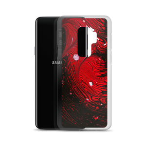 Black Red Abstract Samsung Case by Design Express