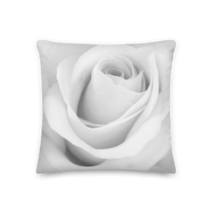White Rose Square Premium Pillow by Design Express