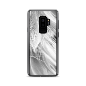 Samsung Galaxy S9+ White Feathers Samsung Case by Design Express