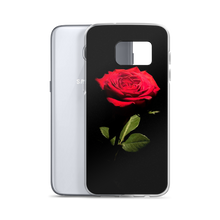 Red Rose on Black Samsung Case by Design Express