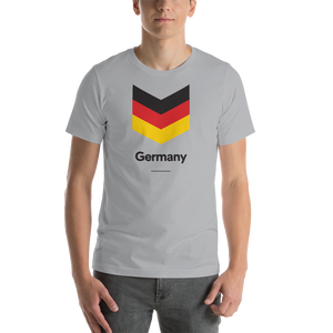 Silver / S Germany "Chevron" Unisex T-Shirt by Design Express