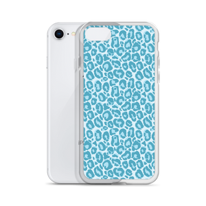 Teal Leopard Print iPhone Case by Design Express