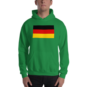 Irish Green / S Germany Flag Hooded Sweatshirt by Design Express