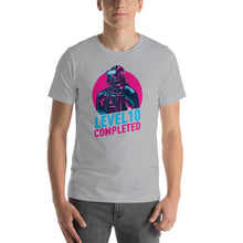 Silver / S Darth Vader Level 10 Completed Short-Sleeve Unisex T-Shirt by Design Express