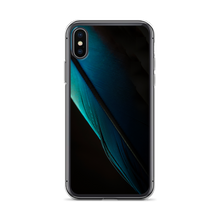 iPhone X/XS Blue Black Feather iPhone Case by Design Express