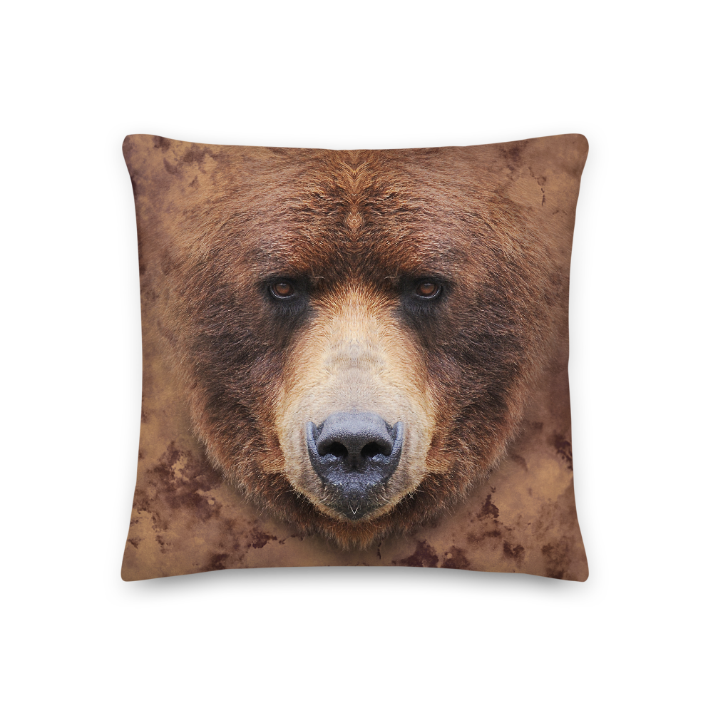 18×18 Grizzly Premium Pillow by Design Express