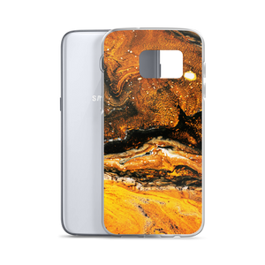 Yellow Orange Abstract Samsung Case by Design Express