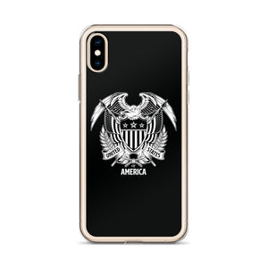 United States Of America Eagle Illustration Reverse iPhone Case iPhone Cases by Design Express