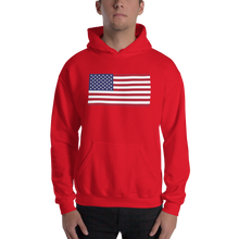Red / S United States Flag "Solo" Hooded Sweatshirt by Design Express