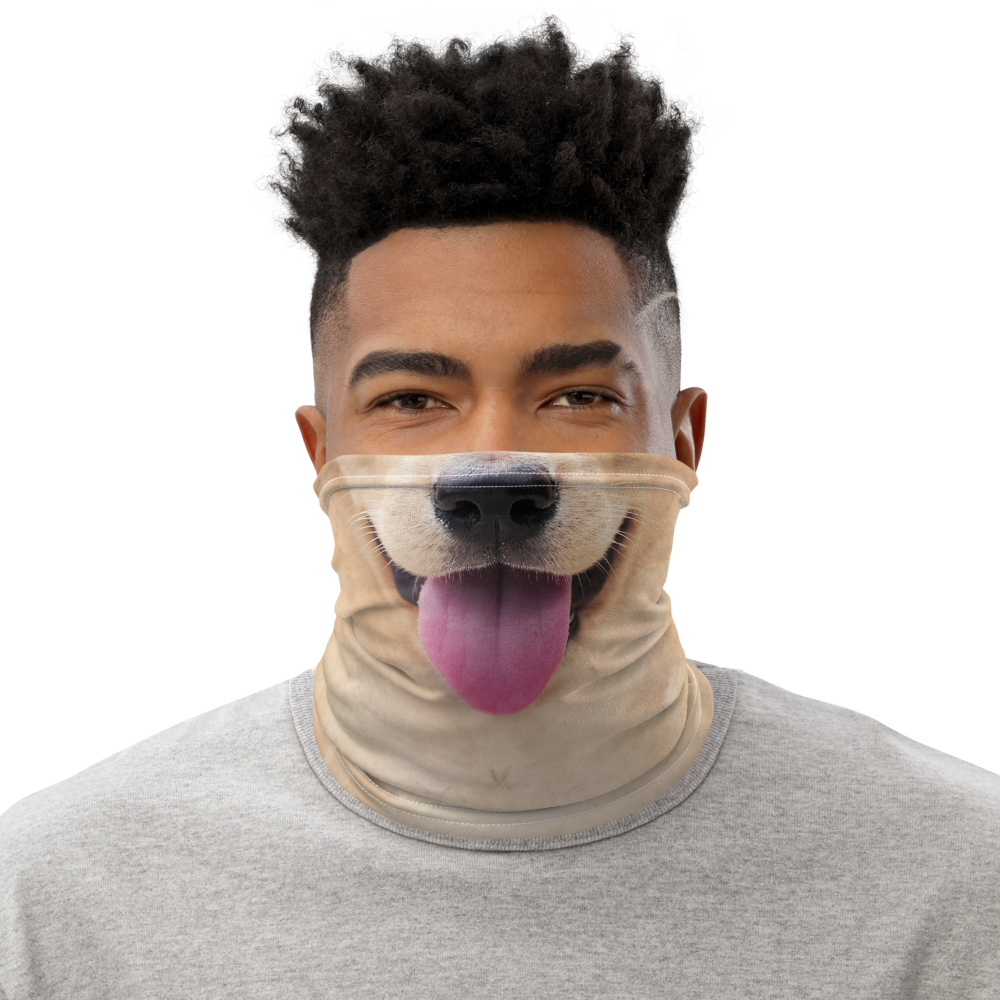 Default Title Yellow Labrador Dog Neck Gaiter Masks by Design Express