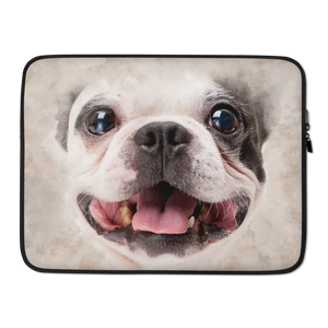 15 in Boston Terrier Puppy Laptop Sleeve by Design Express
