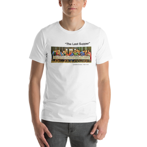 XS The Last Supper Unisex White T-Shirt by Design Express